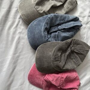 Amazon Kids Cotton Caps in Blue, Gray, Pink, Tan